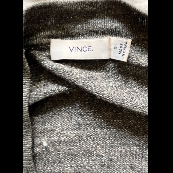 Vince. Grey Asymmetrical Cardigan Size Small. - Picture 2 of 3